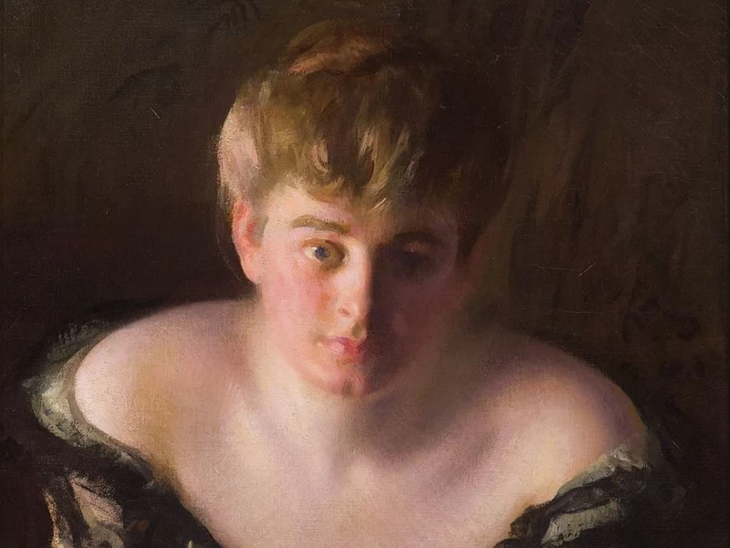 1858-Joseph Rodefer DeCamp - Donna al teatro